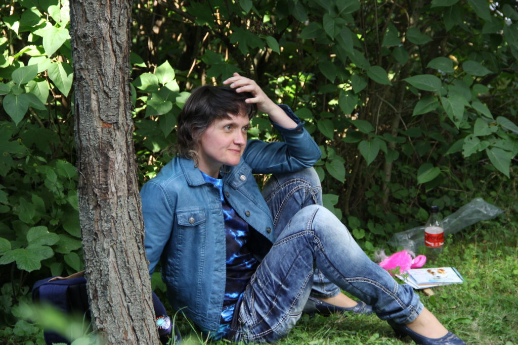 Peta Klotzberg Probenarbeit für "Der Schwierige"