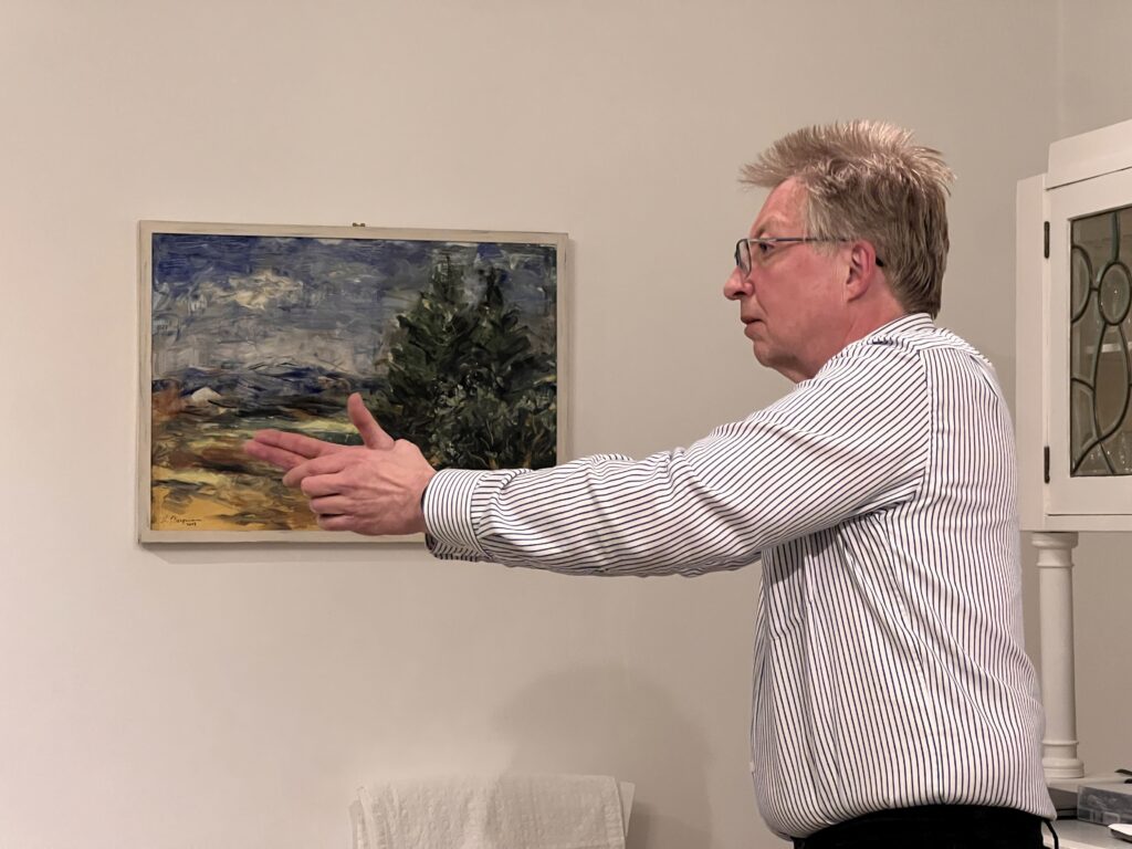 Andreas Fischer als EINSTEIN bei der Probenarbeit zu Szene 16